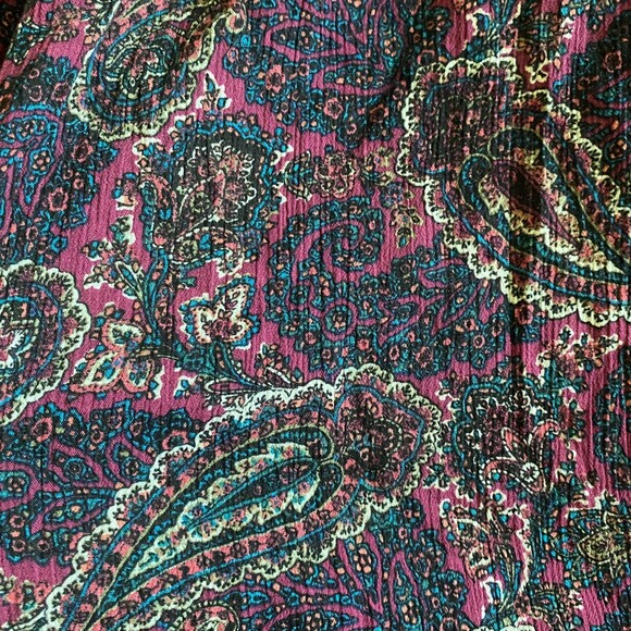 American Eagle Purple Paisley Print Dress Women's XXS - Picture 4 of 13